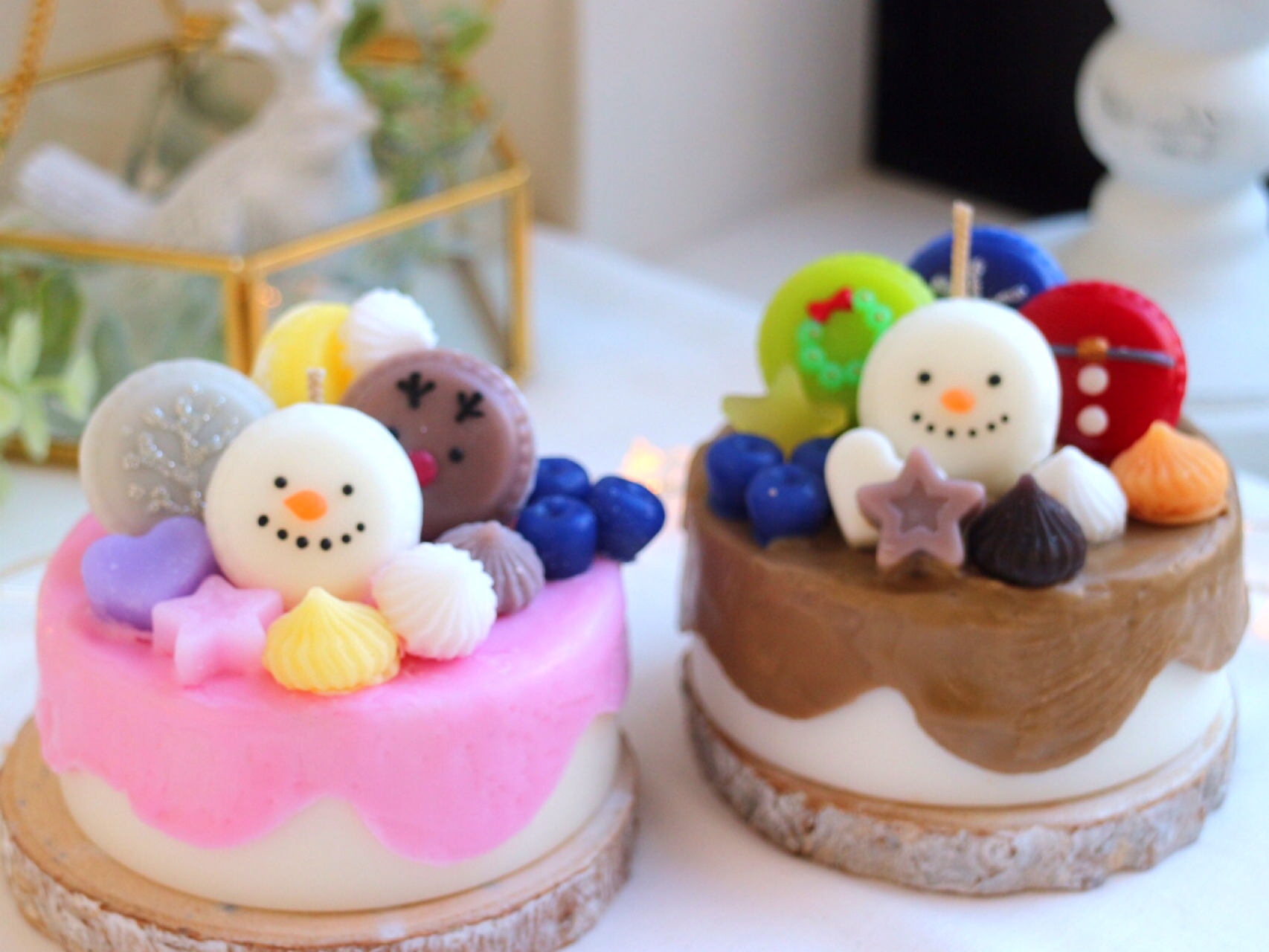 マカロンケーキキャンドルの作り方