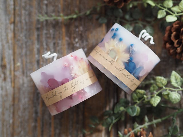 ツルピカちゃん・mini botanical candleの作り方