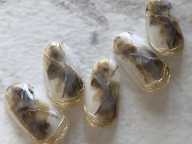 誰でも出来る♡簡単ニュアンス×大理石のやり方