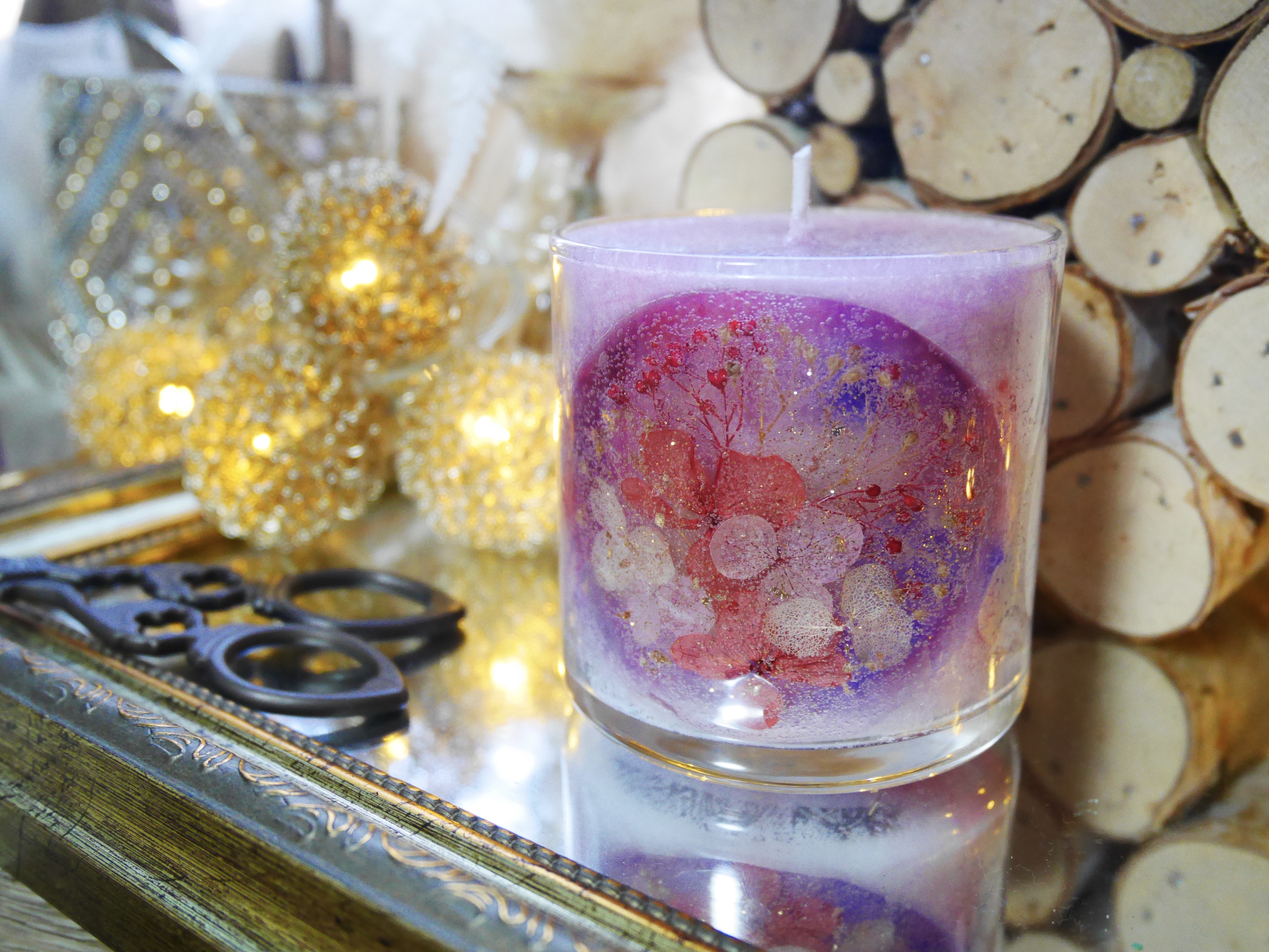 フラワープレートパームキャンドルの作り方