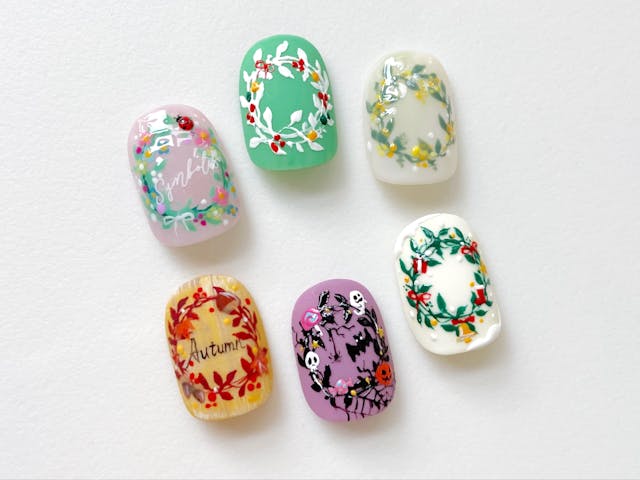 ボタニカルリースネイル