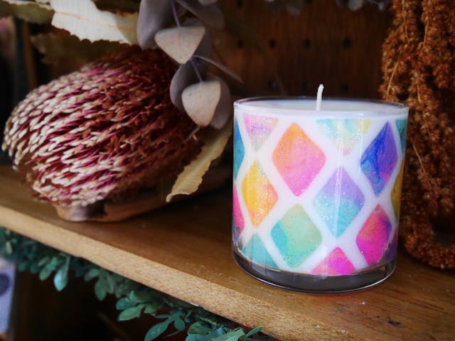 マーブルタイルソイキャンドルの作り方