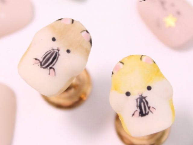ちょっとひと手間！立体ほっぺ★もぐもぐハムスターネイルのやり方