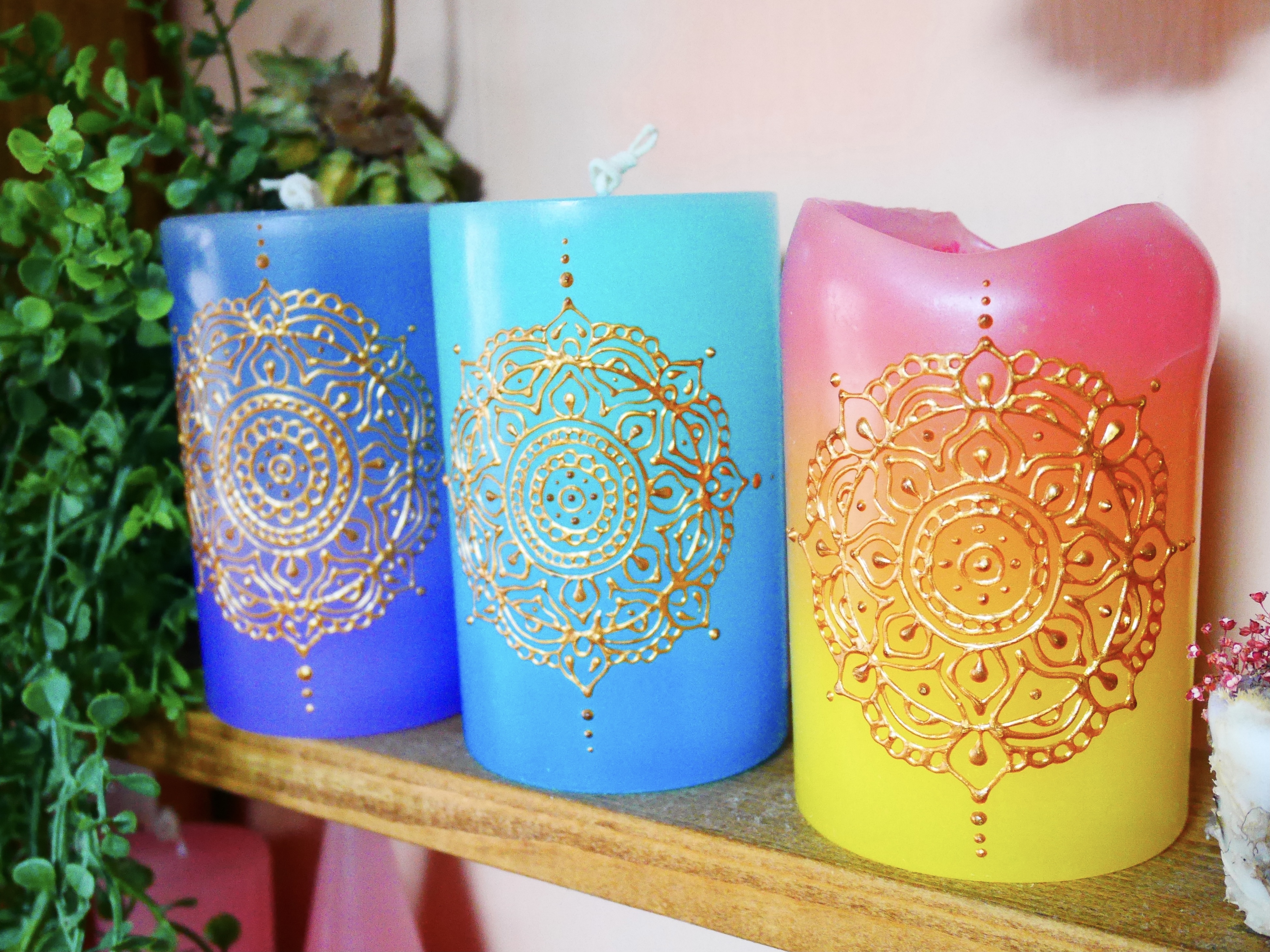 メヘンディキャンドル-ペイント応用講座-