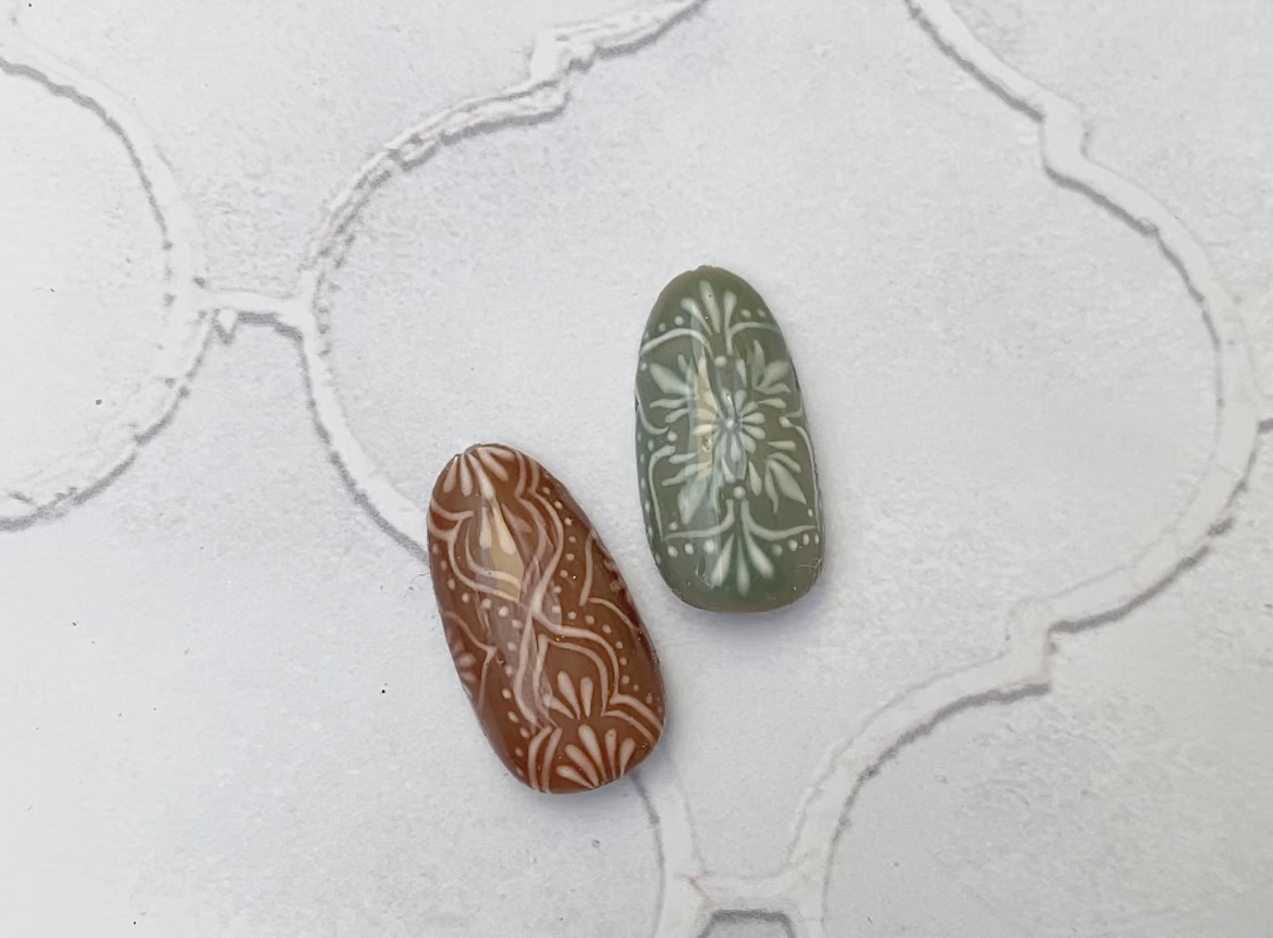 陶器タイルネイルのやり方