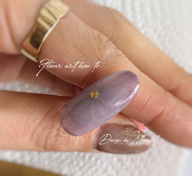 【基本】たらしこみフラワーアートのやり方