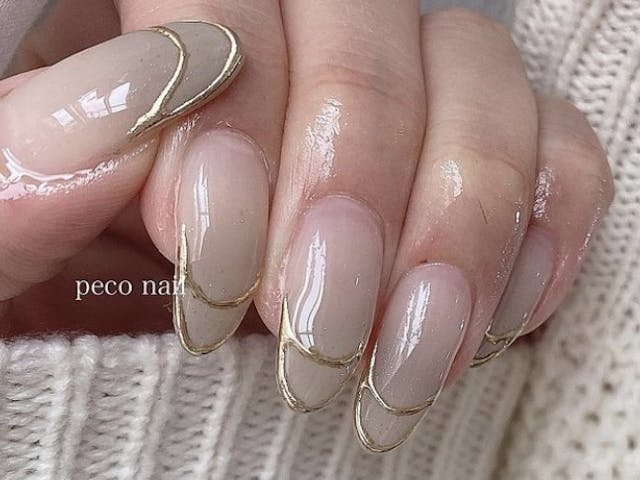 超簡単、材料少ない！ぷっくりメタリックフレンチ♡のやり方