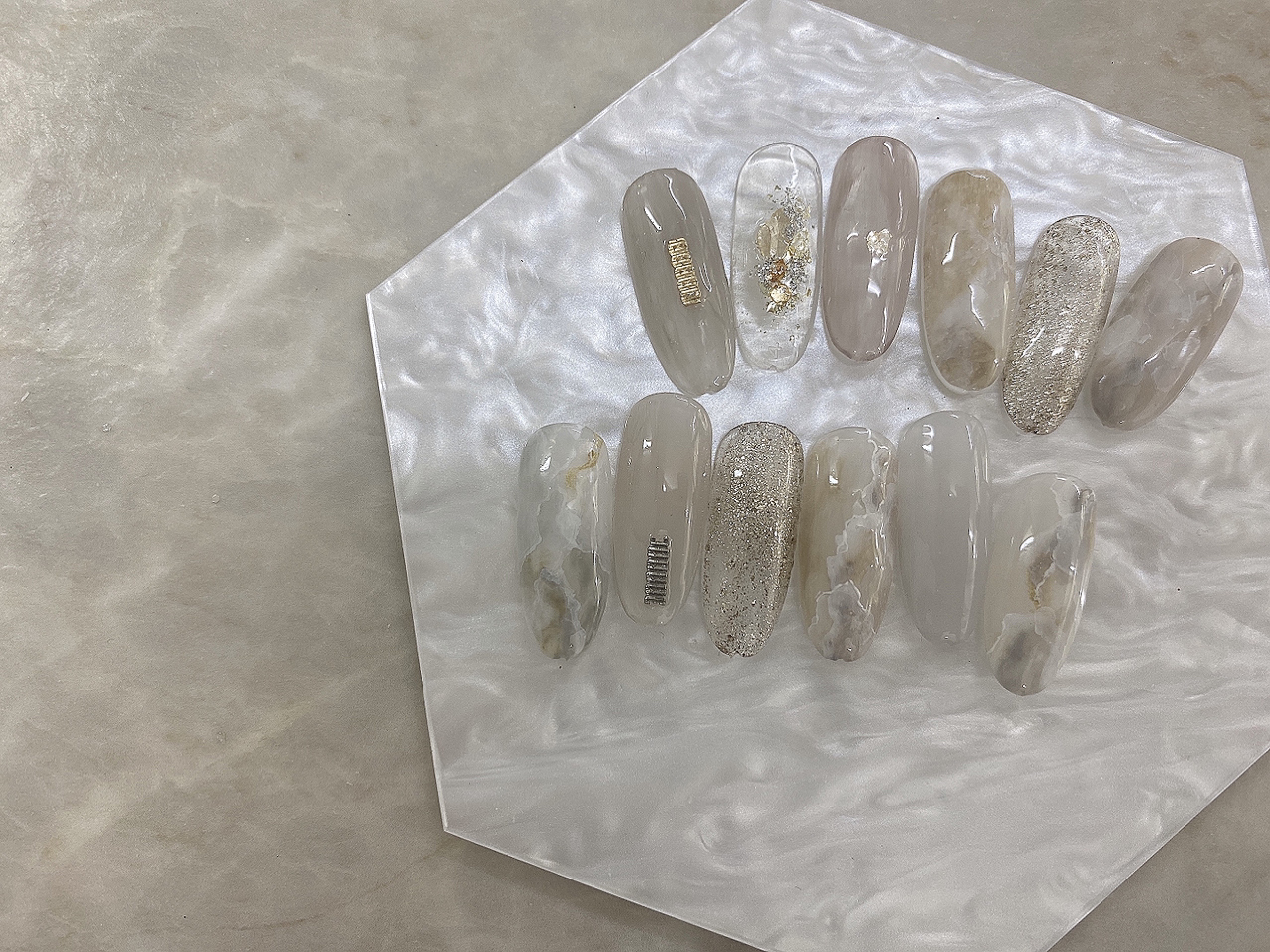 インクで作る大理石アートのやり方