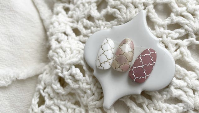 コラベルタイルアートネイルのやり方