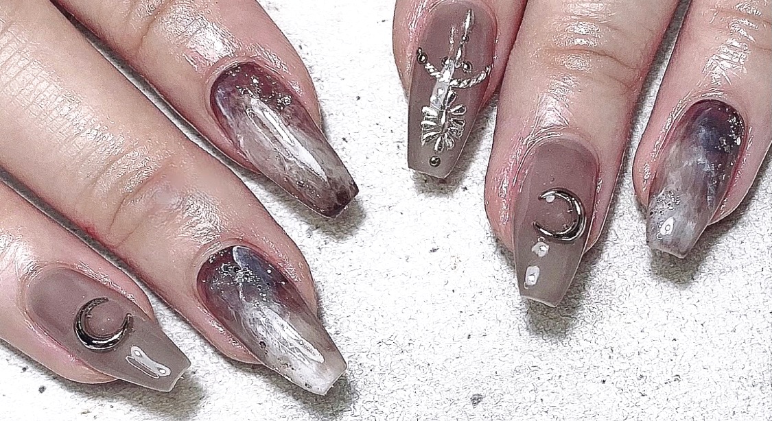 マーブル天然石のやり方