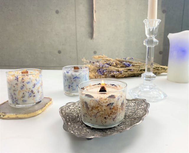 ハーブソイアロマキャンドルの作り方