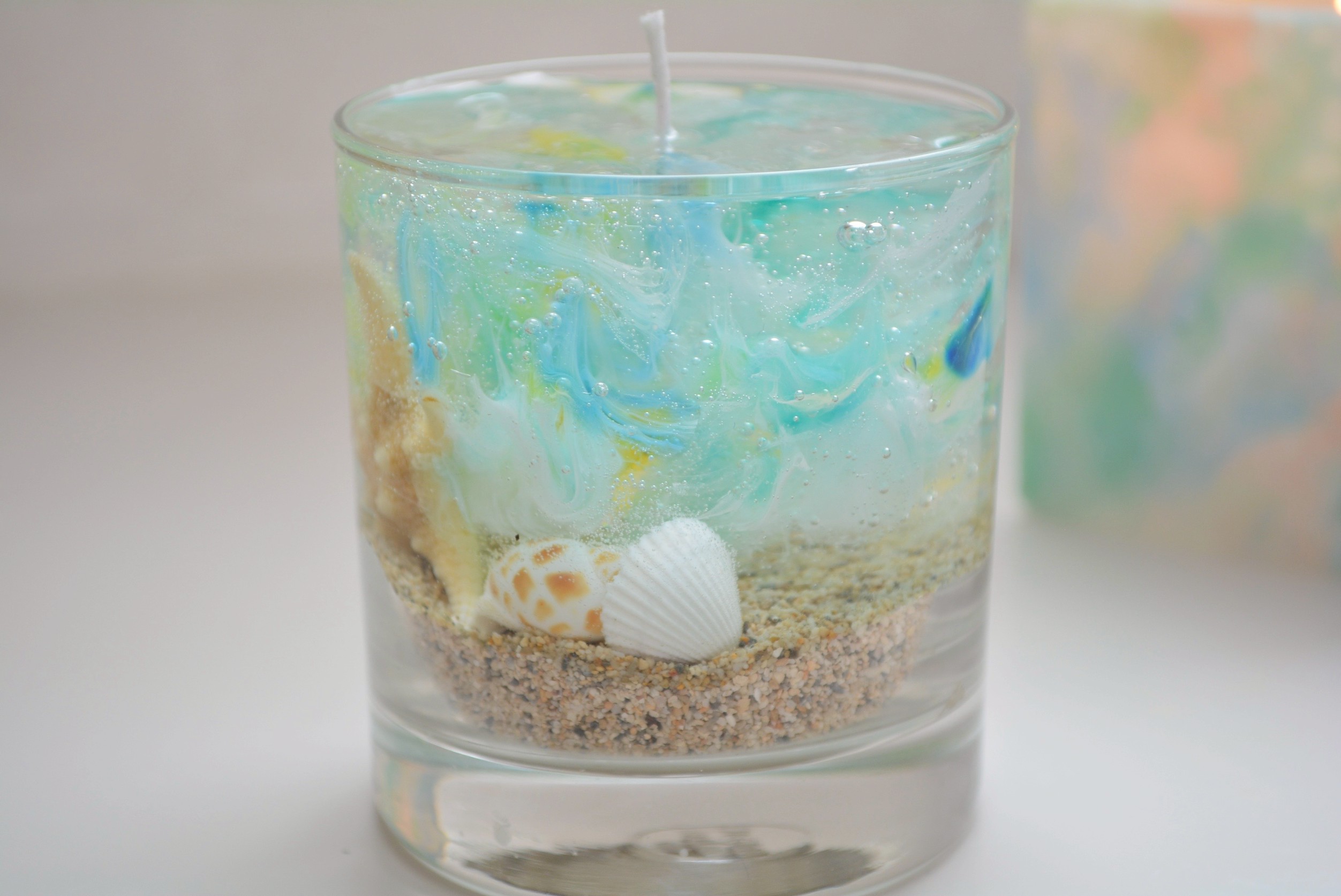 海キャンドルの作り方