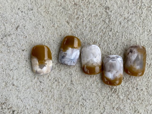 Stone artネイルのやり方