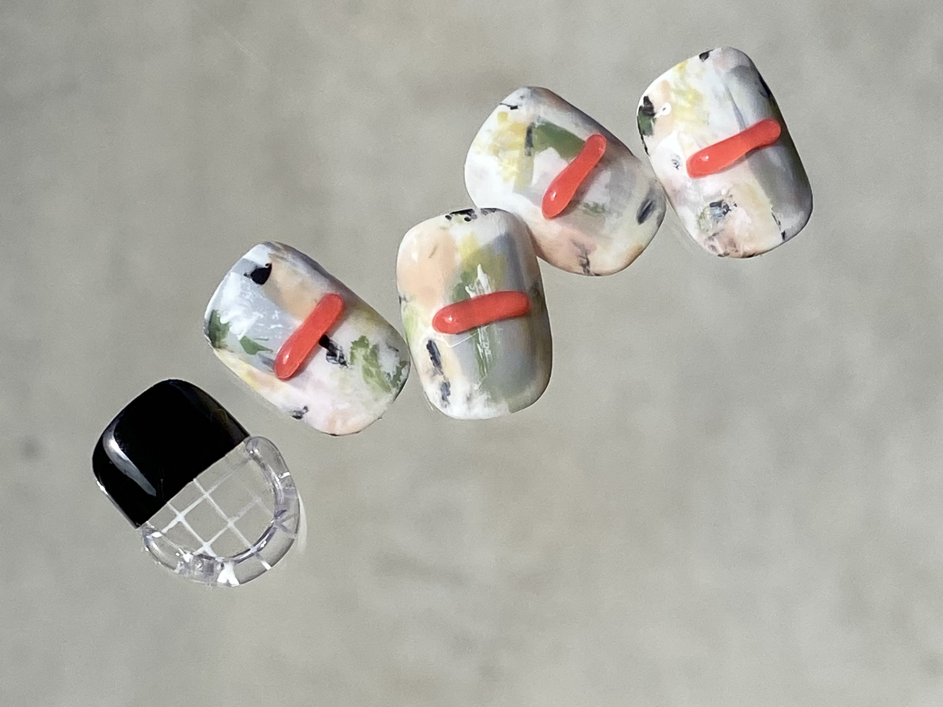 Summer grunge artネイルのやり方