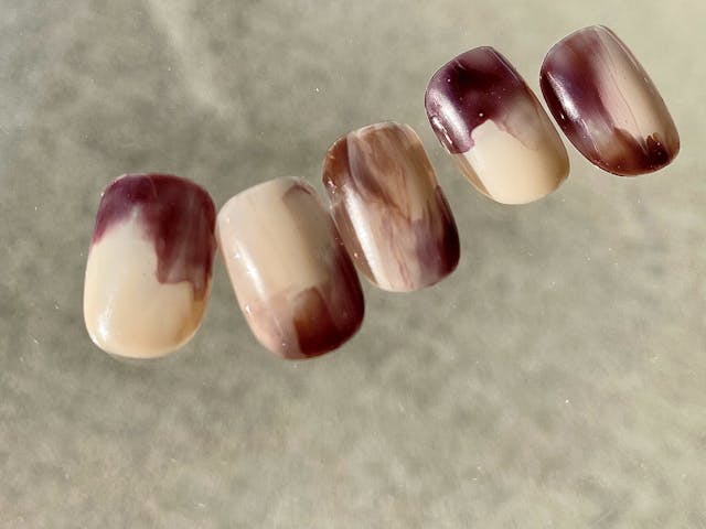 Valentine nuance artネイルのやり方