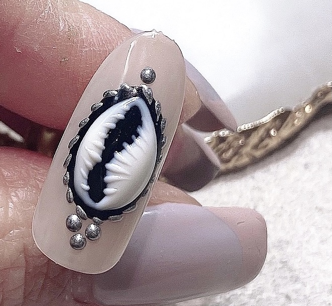 手書き貝殻アートのやり方