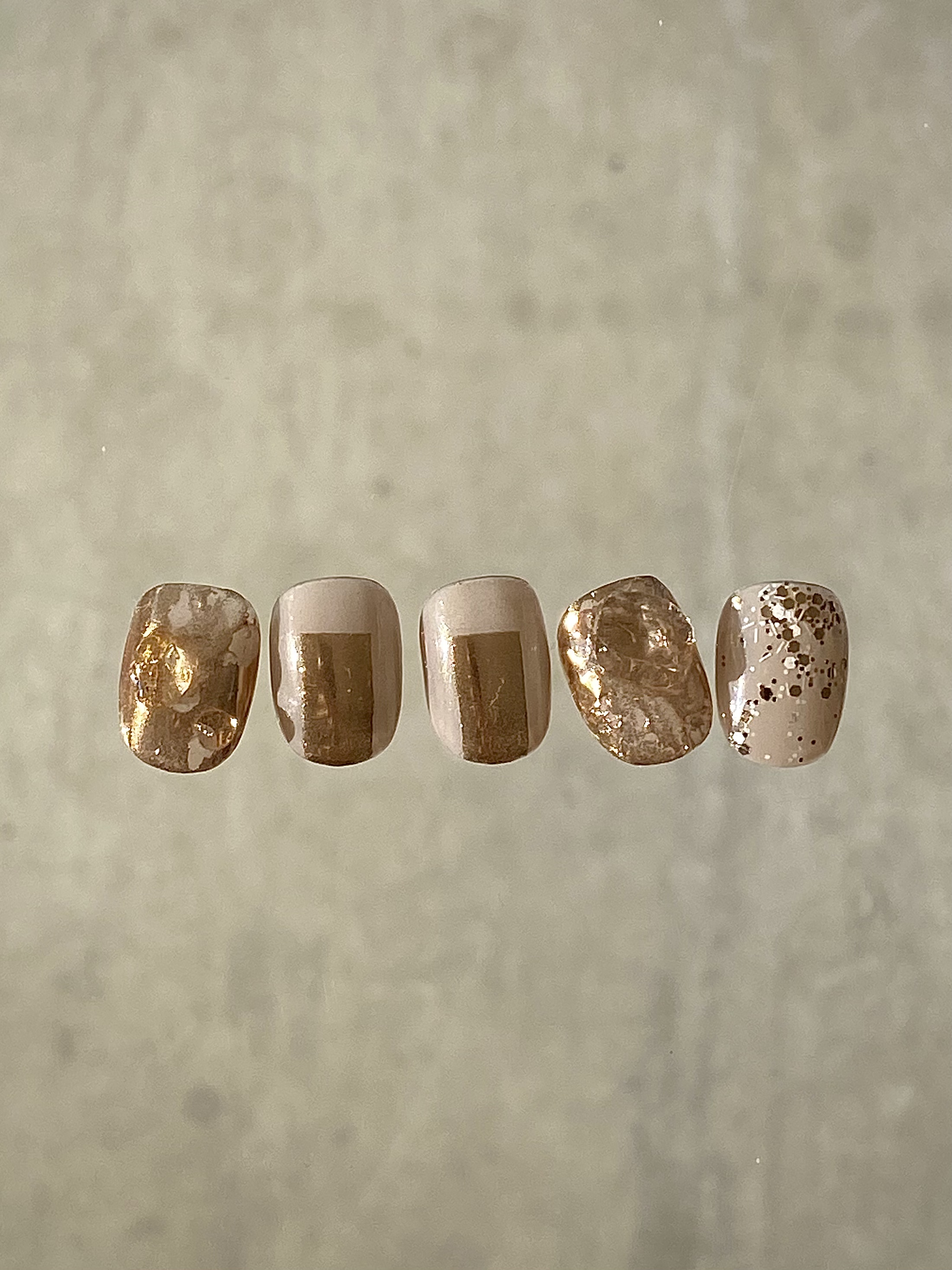 Gold nuance artネイルのやり方