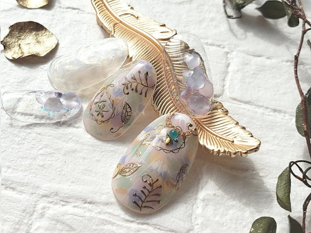 BWJ ペイズリー＆バロックパールのやり方