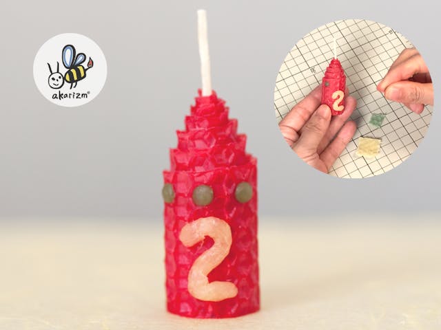 ミツロウシートでくるくるキャンドル®︎基本の作り方【2.飾り付け編】