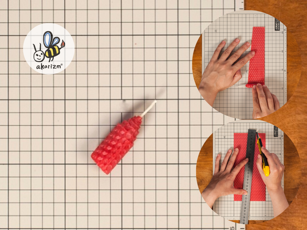 ミツロウシートでくるくるキャンドル®︎基本の作り方【1.本体編】