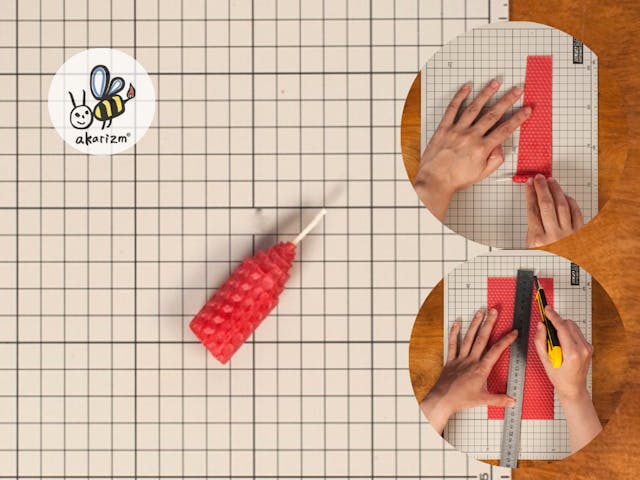 ミツロウシートでくるくるキャンドル®︎基本の作り方【1.本体編】