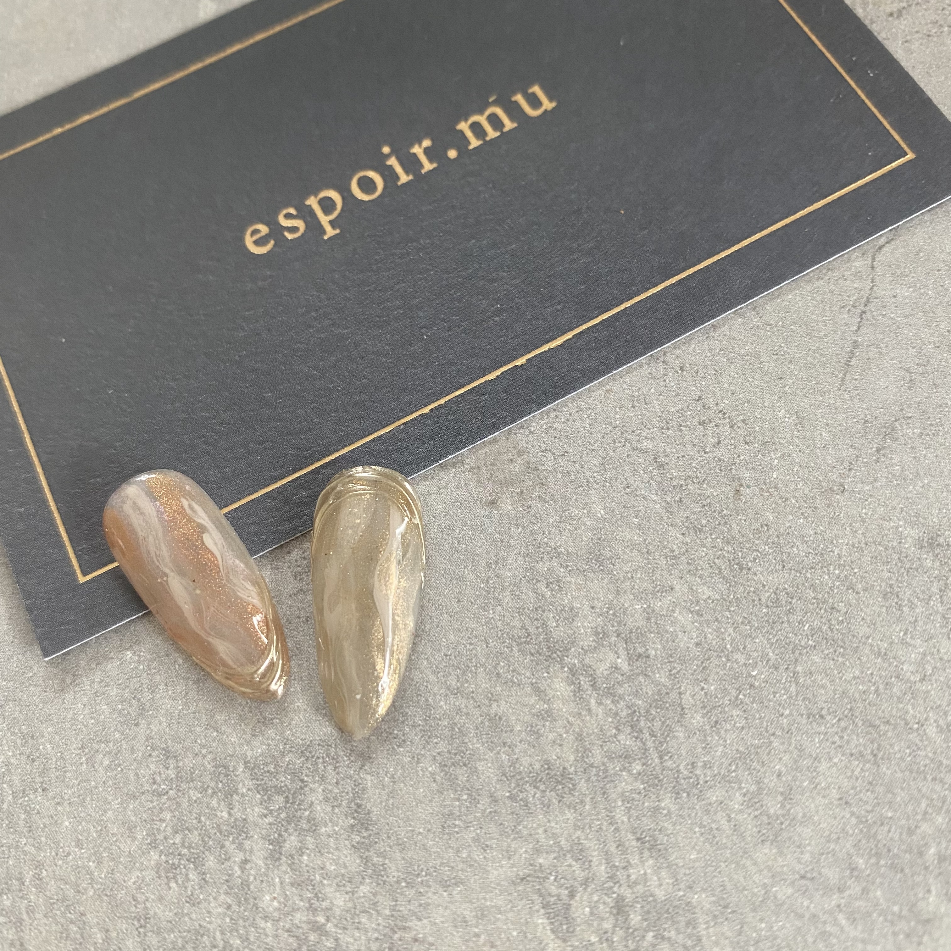 水彩パレットで簡単ニュアンスデザイン♡