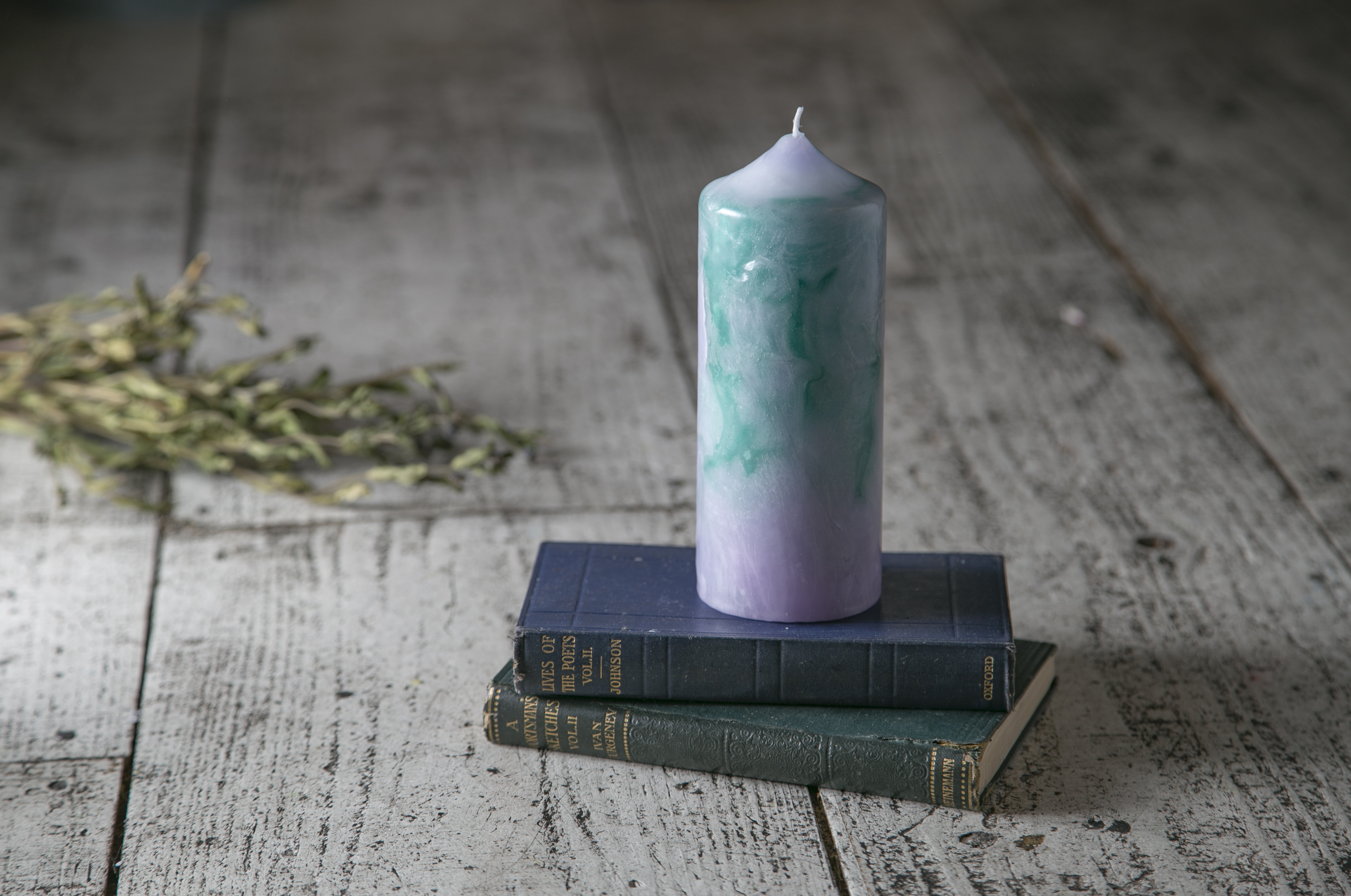 マーブリングキャンドルの作り方