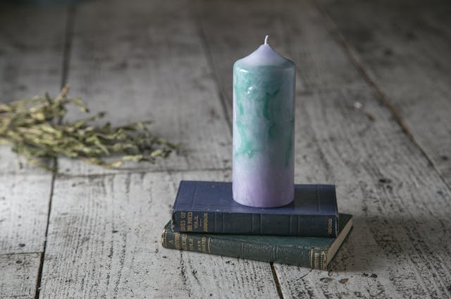 マーブリングキャンドルの作り方