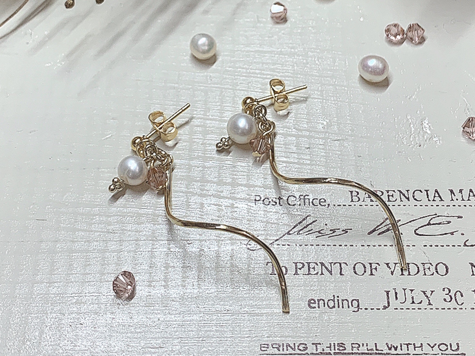 «基礎編1»Tピン、丸カンの処理  シンプルピアス 初級