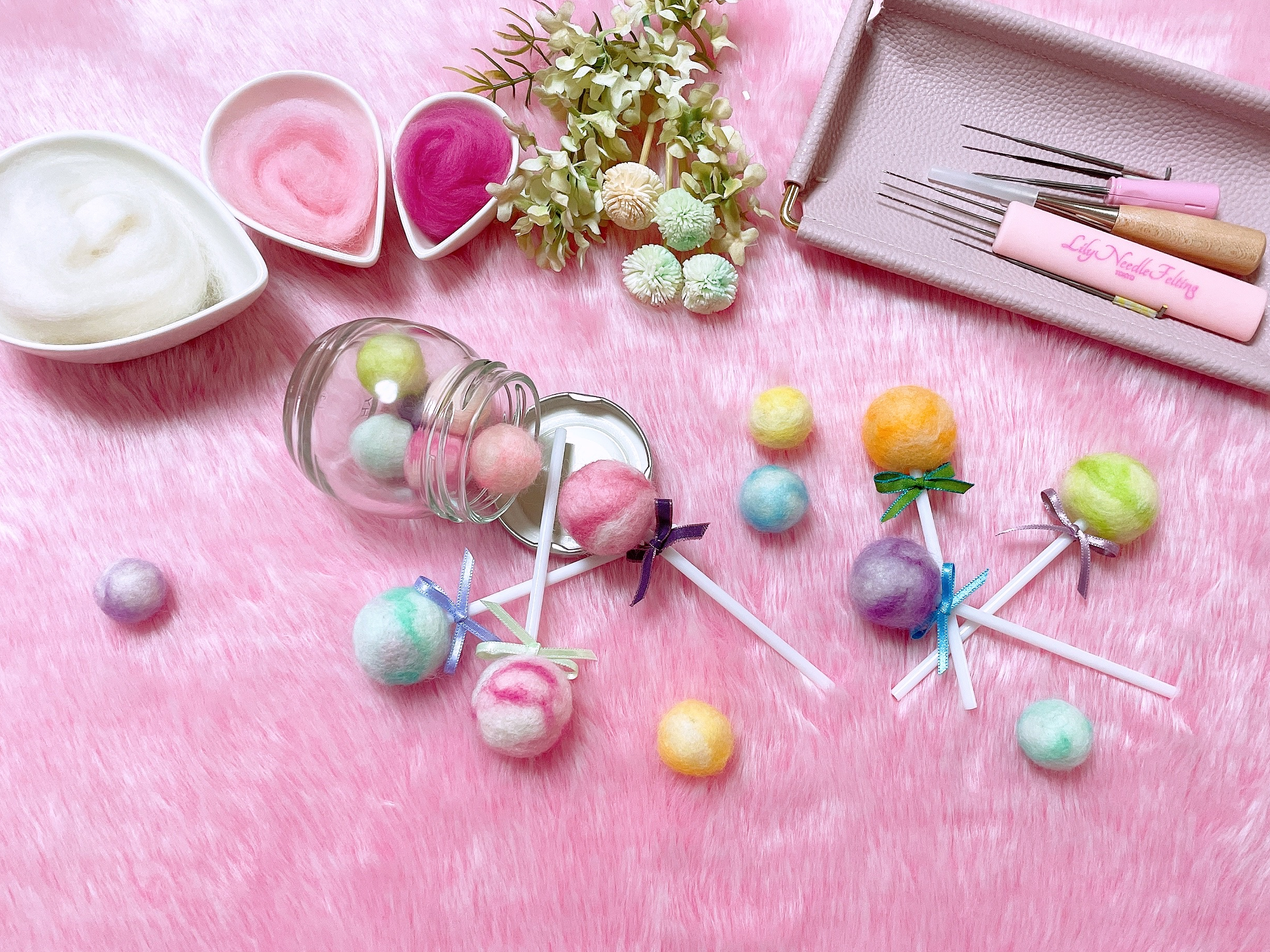 Lily#2 羊毛フェルトの基本 & ロリポップの作り方