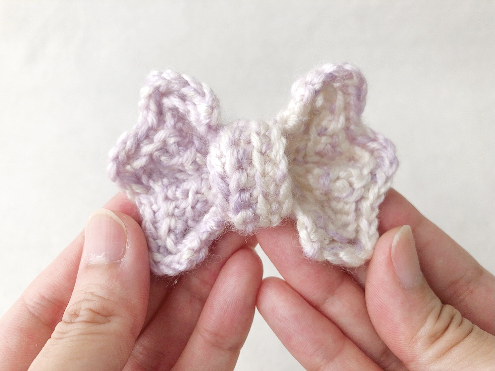 ちょうちょみたいな可愛いリボンの編み方