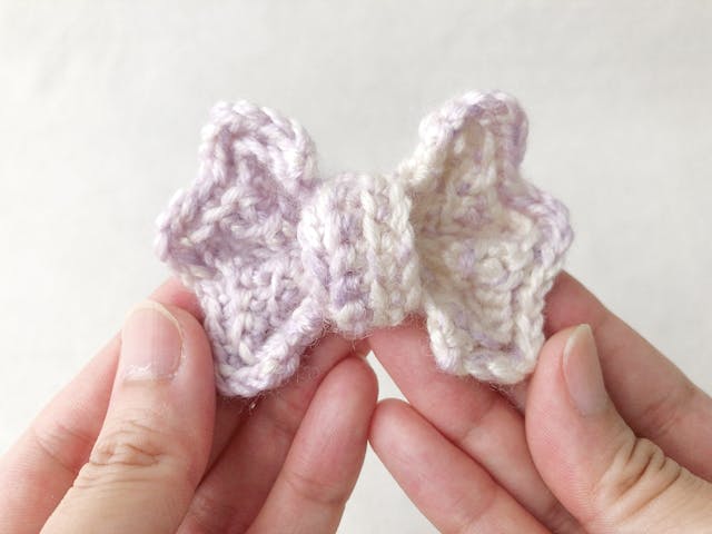 ちょうちょみたいな可愛いリボンの編み方