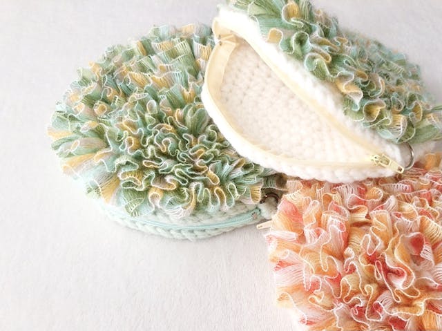 縫わずに簡単♪編み地へのファスナーの付け方