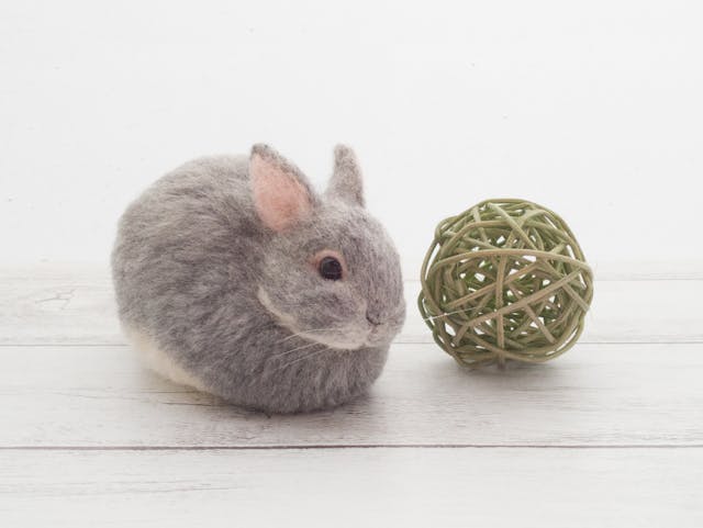 羊毛フェルト　リアルうさぎの作り方①
