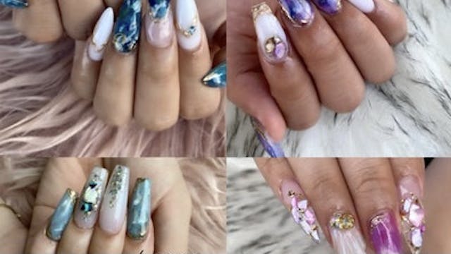 大人気!当店マーブルネイルのやり方