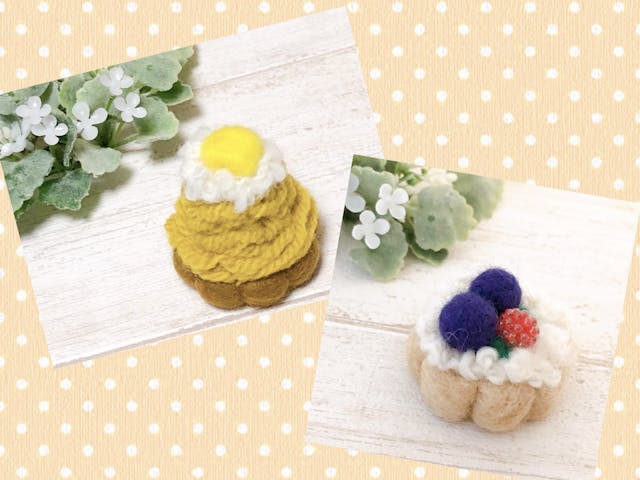 スイーツになる花型の土台