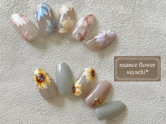 ニュアンスフラワーアートのやり方💐