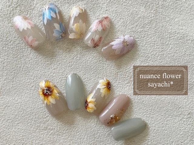 ニュアンスフラワーアートのやり方💐の紹介画像1
