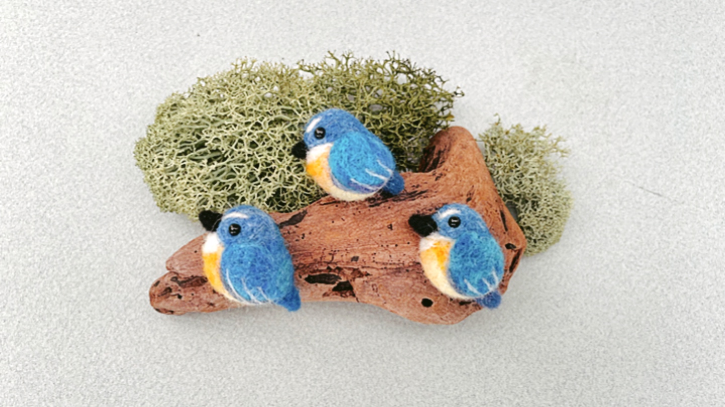 ちいさなルリビタキの作り方【初心者〜中級】