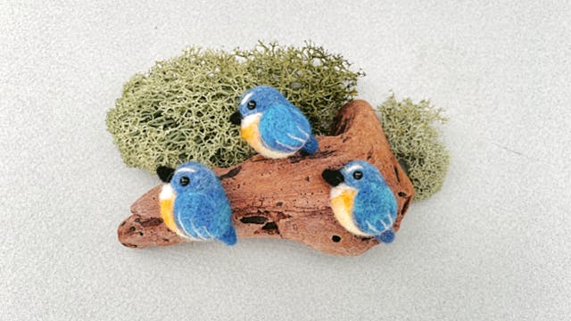 ちいさなルリビタキの作り方【初心者〜中級】