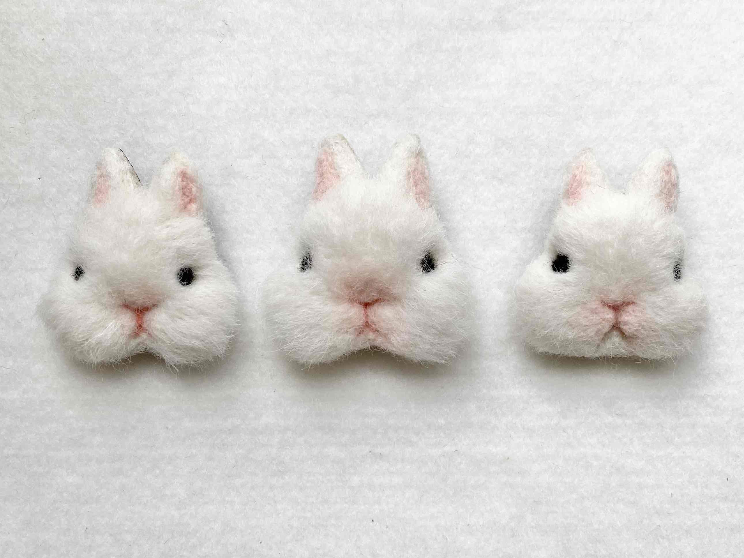 モコ様 うさぎ羊毛フェルト額縁入り