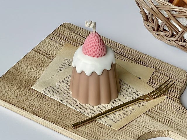 カヌレキャンドルの作り方（クリームタイプ）【How to make canele candles】