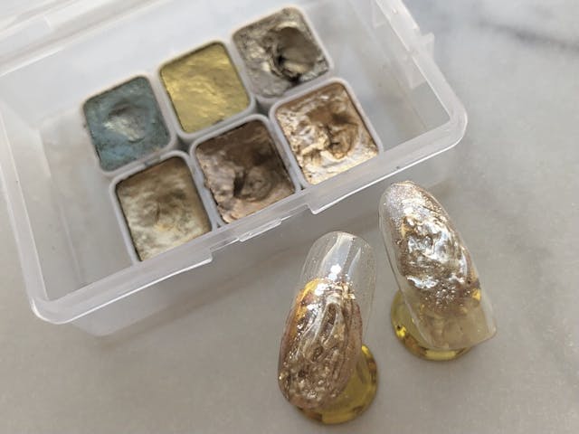 カラージェルを使わず簡単に出来る水彩ニュアンス