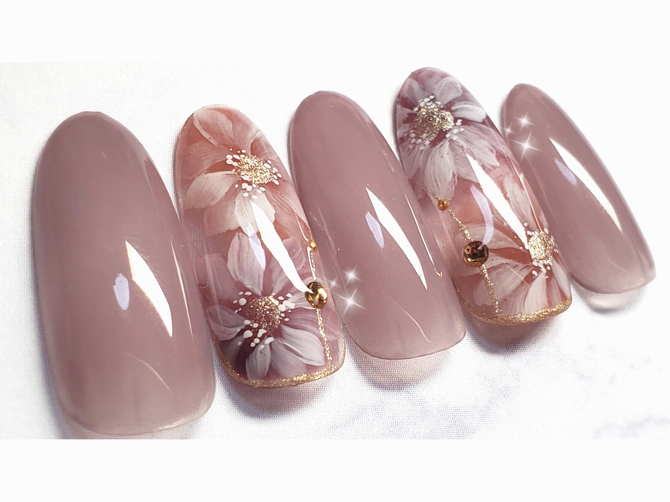 02 シースルーフラワーのやり方（Autumn Flower）