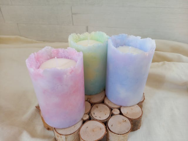 マーブルキャンドル〈ソルベ〉の作り方