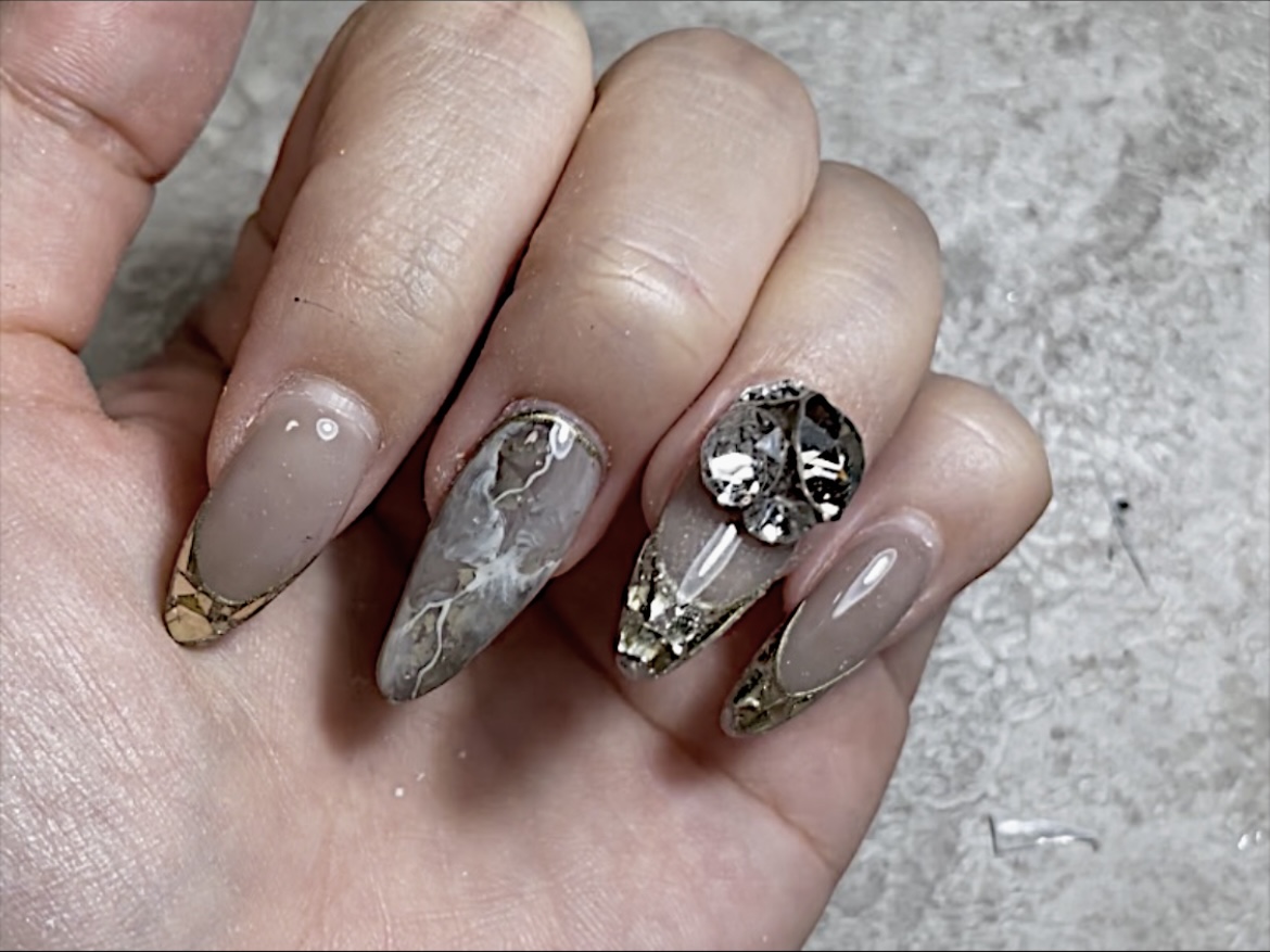 奥行き大理石アートのやり方