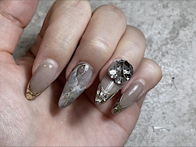 奥行き大理石アートのやり方