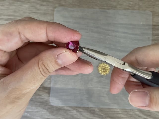 ビジューのセットの仕方