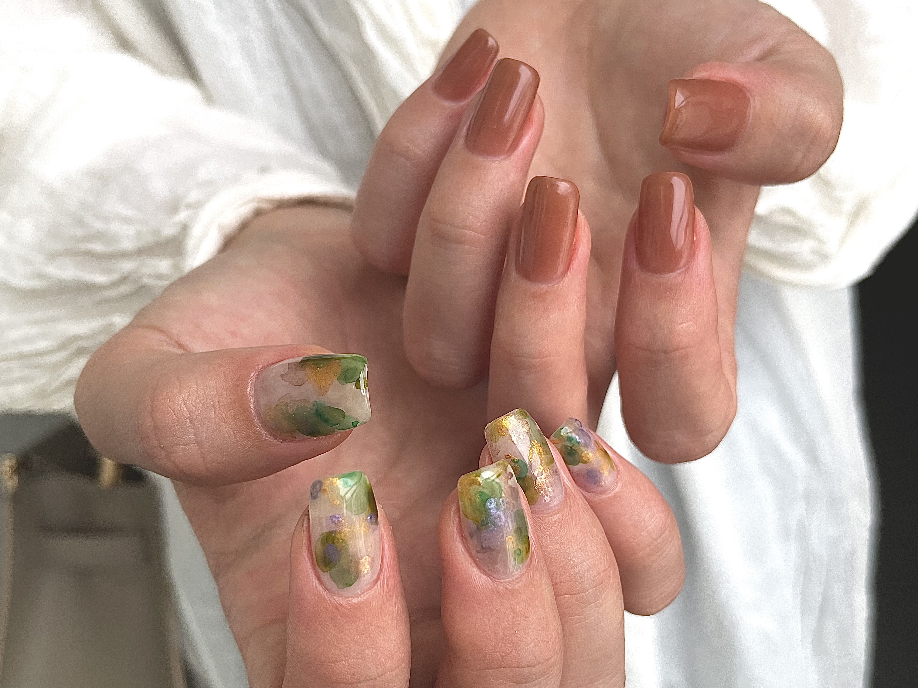 水彩フラワーアートのやり方