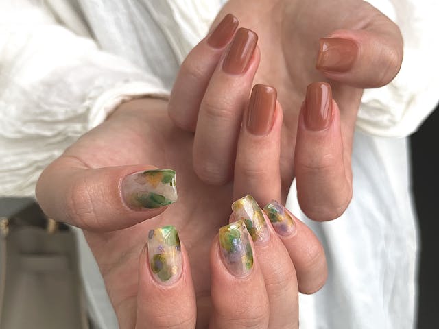 水彩フラワーアートのやり方